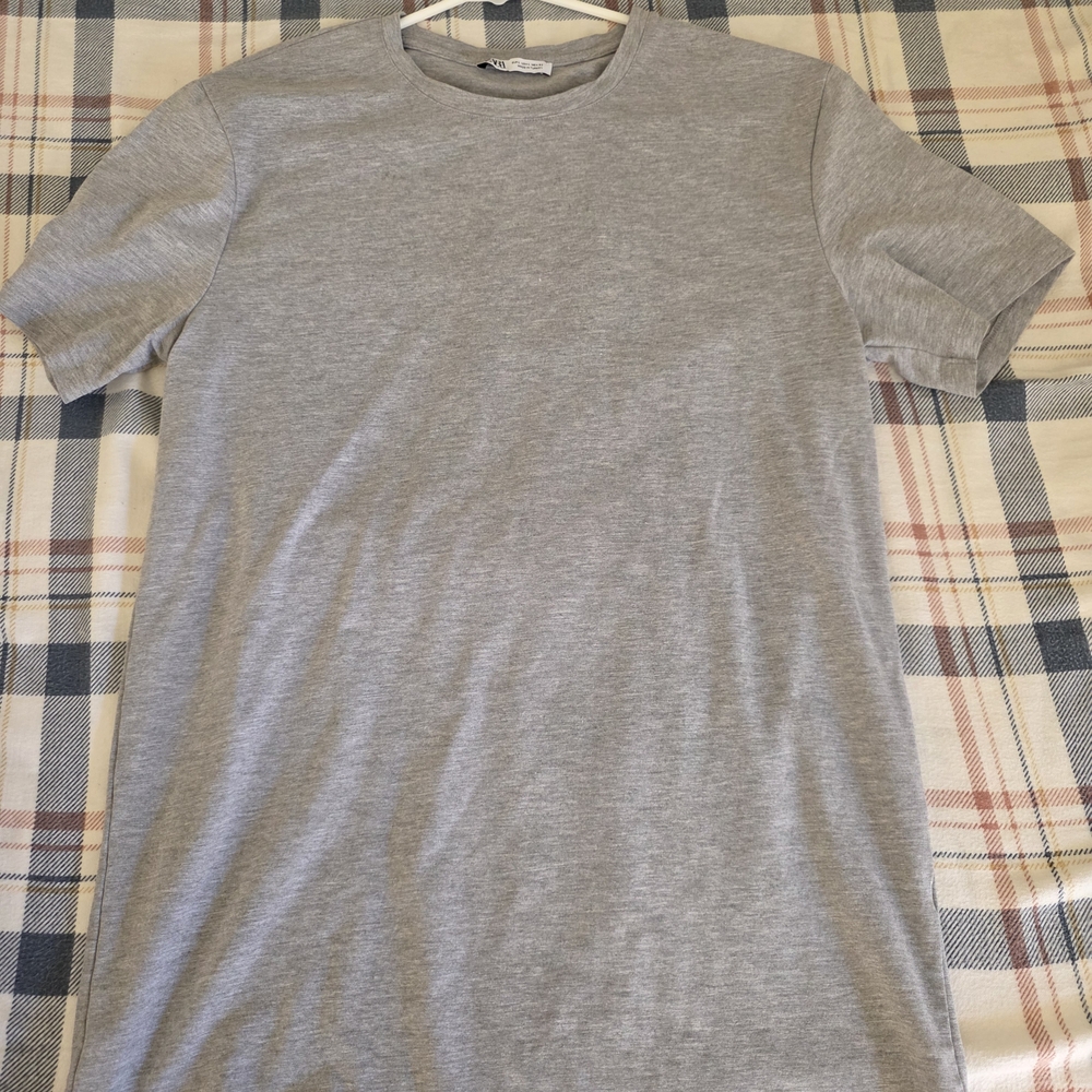 Zara Light Gray Short Sleeve Tee